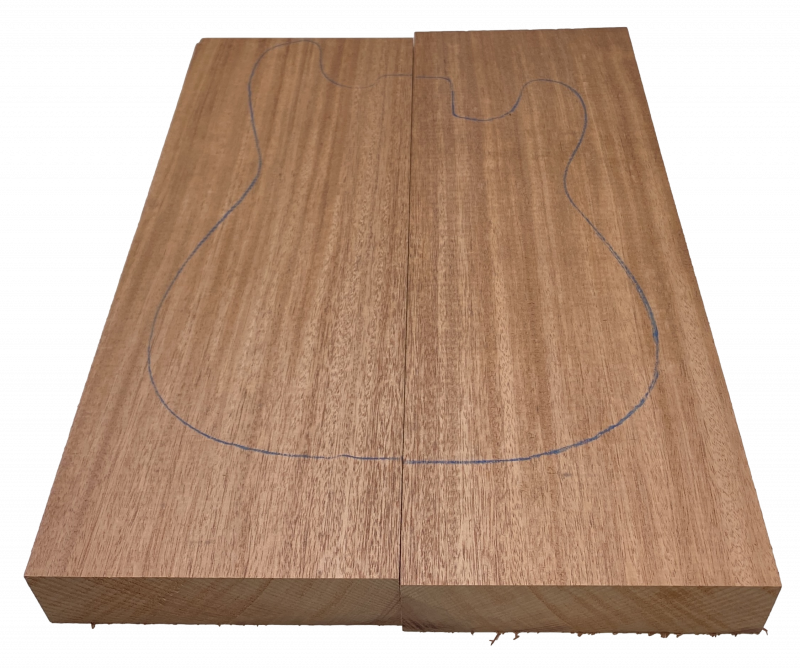 Body Cedro / "Spanish Cedar" A Standard Grade, 49mm, 2-pcs. non-glued
